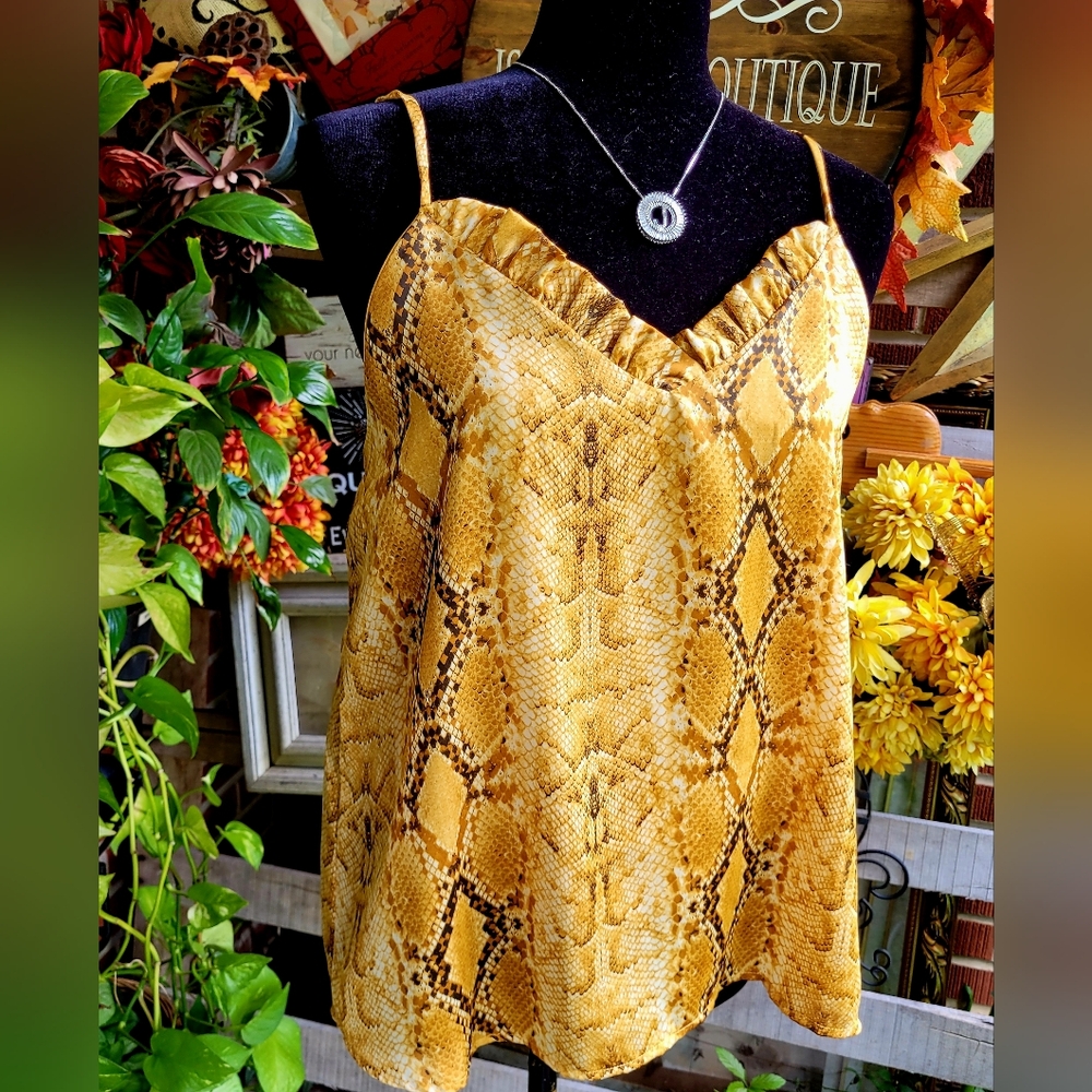 Adrienne Snakeskin Camisole